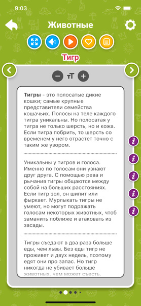 Животные (информация для детей)